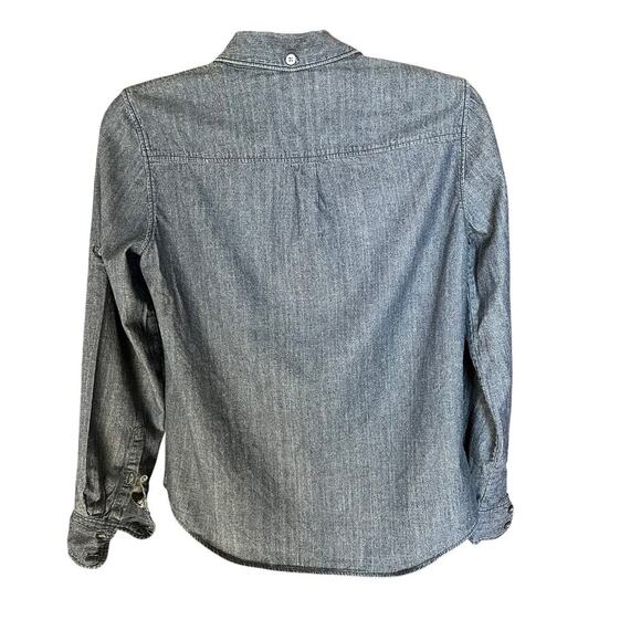 J.CREW Women's Keeper Denim Chambray Shirt, Button Down, Size 6, Classic, Cotton - Picture 4 of 11